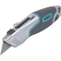 Wolfcraft - 2 in 1 Duo Uitschuifmes met twee lemmeten - Mes - 4200000