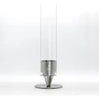UNUS Tafelhaard tuinfakkel tafelvuur windlicht 53,5 cm glas roestvrij staal
