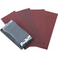 Wolfcraft - Schuurpapier set incl. Handschuurblok - 41 stuks - Korrel 60 / 80 / 120 / 180 - 2877000