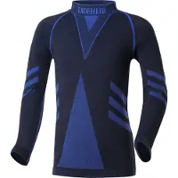 Ladeheid Kinderen Thermoshirt - Thermo ondergoed – Jongen - Meisje - Thermokleding - Longsleeve – Zwart/Navy blauw – 134-140 – LA-LA40-KIDS-Top