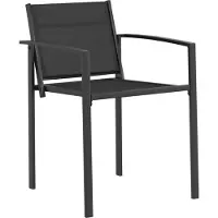 vidaXL Tuinstoelen 2 st Zwart en Anthraciet Textileen stof