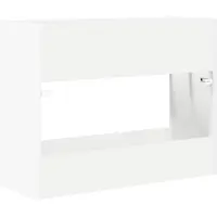 vidaXL Opslaghaak & Rek met opslag Wit 65 x 24 x 50 cm Bewerkt hout