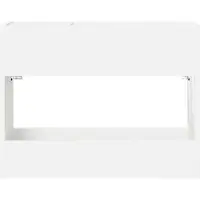 vidaXL Opslaghaak & Rek met opslag Wit 65 x 24 x 50 cm Bewerkt hout