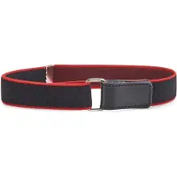 Ladeheid Kinderriem - Riem - Broekriem - Verstelbaar - Polyester - LA-TG-P15 - Schwarz/Rot - 1-6 Jahre