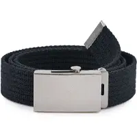 Ladeheid Merry Style Dames Riem - Stoffen Riem – Zwart-zilver - MS-EL-P20