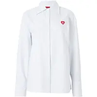 HUGO Blouse 'Erselia' lichtblauw / rood / wit