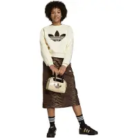 Adidas Sweatshirt 'LOOSE BOXY' bruin / brokaat / offwhite