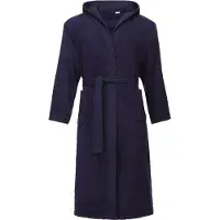 Ladeheid Heren Badjas met Capuchon - 100% Katoen - Wasmachine bestendig - Badstof - Donkerblauw - XXL - LA-LA40-192-DG
