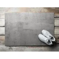 Coloray Deurmat voor binnen - Grijs Grote Deurmat - Concreet Binnenmat - Binnen Deurmat - Wasbare Deurmat - 60x40 cm