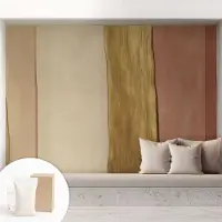 Coloray Behang - Golvende strepen Behangrol - 208x146 cm - Beige Behang - Voor liefhebbers van rustige en ingetogen interieurs - Behang Voor de woonkamer, slaapkamer en hal - Vliesbehang Texturen