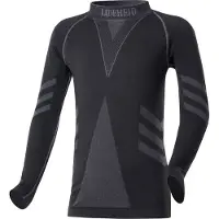 Ladeheid Kinderen Thermoshirt - Thermo ondergoed – Jongen - Meisje - Thermokleding - Longsleeve – Zwart/Grafiet – 158-164 – LA-LA40-KIDS-Top