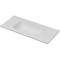 Ink Aspekt Meubelwastafel 100x45cm Keramiek - Midden - 1 Kraangat - Mat Wit - 8718835132996 - Rechthoekig - Wastafels, Meubelwastafels