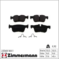 ZIMMERMANN 22568.160.1 Remblokken