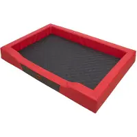 HOBBYDOG Deluxe - Hondenmand - Rood/Czarny - 120x80 cm