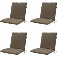 Madison stapelstoelkussen canvas eco+ ca. 97x49 cm set van 4