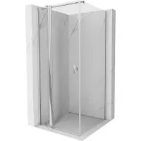Mexen Mist T douchecabine scharnierend 70 x 70 , transparant, chroom - 8A4T-070-070-01-00