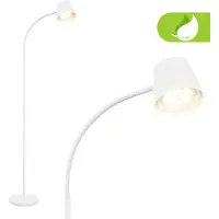 B.K.Licht BRILONER Cielo - Oplaadbare Vloerlamp - dimbaar - led staande lamp - snoerloze - USB-C - 126,5 x 21 cm - wit
