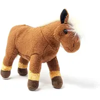 Cornelissen Pluche bruine paarden knuffel 26 cm speelgoed - Knuffel boederijdieren