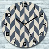 Coloray Wandklok - Geometrische pijlen Glazen Wandklok - 30fi cm - Marine Wandklok - Wandklok Ronde - Wandklok Modern - Wandklok Keuken - Stille Wandklok