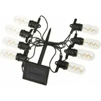 SMART GARDEN LED lichtketting op zonne-energie Vintage 365, 8-lamps, glas, IP44 365, helder / transparant, Glas