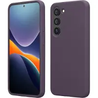 Kwmobile telefoonhoesje geschikt voor Samsung Galaxy S23 Plus - Hoesje met siliconen coating - Smartphone case in Bleke iris