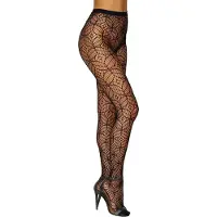 Dreamgirl Novelty Pantyhose Diamond - One Size - Black