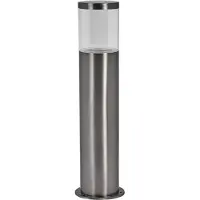 Osram sokkellamp ENDURA CLASSIC EBRO, roestvrij staal, 49 cm IP44 dimbaar, alu / grijs / zink, Roestvrij staal, Modern, buitenlamp