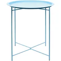 Esschert Design tuinbijzettafel 52,2 x 46 cm staal blauw