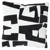 Light & Living sierkussen METRAL zwart+crème (45x45 cm)