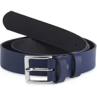 Ladeheid Kinderriem – Riem - Jongens - Broekriem - Verstelbaar - Leer – Marineblauw-2 – 80 cm LA-EL-KIDS