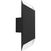 Eglo Spiazzina Wandlamp Buiten - LED - 35,5 cm - Zwart/Wit