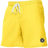 Ladeheid LA-LA40-129-SWS Heren Zwembroek - Zwemshorts - met zijzakken - sneldrogend - met binnenslip van mesh - Koordsluiting - Polyester - Geel - S