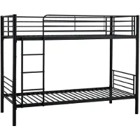 Home Style Stapelbed Bunky 90x200 cm zwart metaal