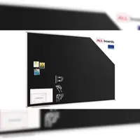 Allboards Zwarte Krijtbord Magneetbord 180x120cm Aluminium Frame