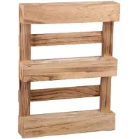UNUS Wandplantenbak pallet hout met kunststof inzet 45 cm gevlamd