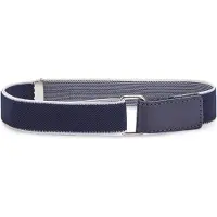 Ladeheid Kinderriem - Riem - Broekriem - Verstelbaar - Polyester - LA-TG-P15 - Dunkelblau/Weiß - 5-12 Jahre