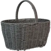 UNUS Mand Rattan-look boodschappenmand 34,5x25x30cm grijs