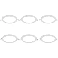 BES LED LED Downlight Inbouwspot 6 Stuks - Brinton Thin - 12W 1120lm 120° Bundelhoek - Helder/Koud Wit 6500K - IP40 - Rond - Wit - Ø170mm Buitenmaat - Ø150mm Zaagmaat