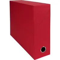 Exacompta 5x Transportdoos Rug 90mm - canvas papier - Rood - 89525E
