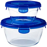 Pyrex Ovenschaal Cook & Go Rond met Deksel (Set van 2)