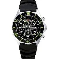 Chris Benz Unisex horloge CB-C300-G-KBS Chronograaf, Lichtwijzer, Stopwatch, Dieptemeter, dato, maximale dieptegeheugen