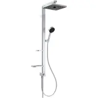 Ideal standard CeraTwist ALU+ - Doucheset zonder kraan, 26x26 cm, 2 stralen, zilver BE213SI