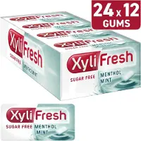 Xylifresh Mentholmint Suikervrije Kauwgomt 1x(24x18g)