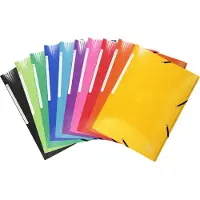 Exacompta Iderama 3-klepsmap 55930E Kleurenassortiment Karton 40 Stuks