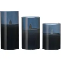 Arti Casa LED Kaars in glas 3st