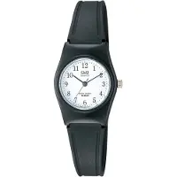 Q&Q VP35J002Y - Horloge - Sport - Analoog - Dames - Vrouwen - Kinderen - Plastic band - Overig - Kunststof - Cijfers - Zwart - Wit - 10ATM