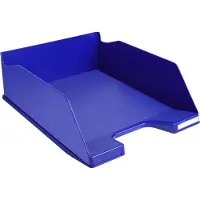 Exacompta Opslag van documenten, 115104D, polystyreen, blauw, A4, 347 x 255 x 103 mm