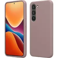 Kwmobile telefoonhoesje geschikt voor Samsung Galaxy S23 Plus - Hoesje met siliconen coating - Smartphone case in licht oudroze