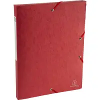 Exacompta Nature Future A4 Documentenbox, 330 x 250 x 25 mm, Karton, 600 g/m², Rood