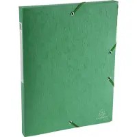Exacompta 10x Klasseerdoos Scotten Rug 25mm - A4 - Groen - 50703E
